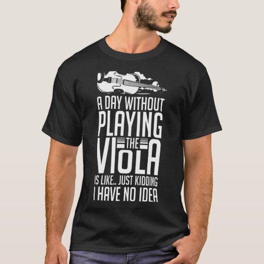 Viola楽器ミュージックノートPlayerレッスン開始 Tシャツ (正面)