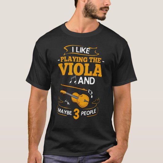 Viola楽器ミュージックノートPlayerレッスン開始 Tシャツ (正面)
