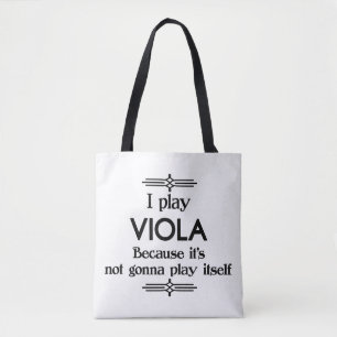 Viola – 自遊体デコおもしろいミュージック トートバッグ