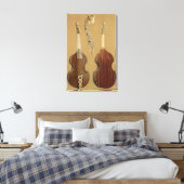Viola da Gambaまたはbass viol, by Joachim Tielke (1) キャンバスプリント (インサイチュ (寝室))