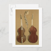Viola da Gambaまたはbass viol, by Joachim Tielke (1) ポストカード (正面/裏面)
