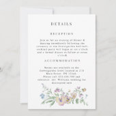 Viola Eucalypt floral Wedding Detail invitation 招待状 (正面)