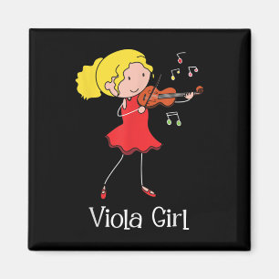 Viola Girl - Violist Symphony Band Jazz Music Love マグネット