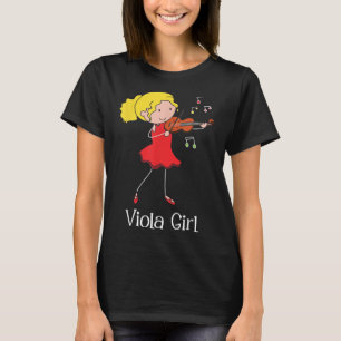 Viola Girl - Violist Symphony Band Jazz Music Love Tシャツ