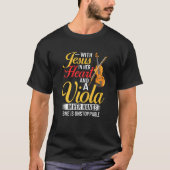 Viola Instrument Music Notes Player Lesson Beginne Tシャツ (正面)
