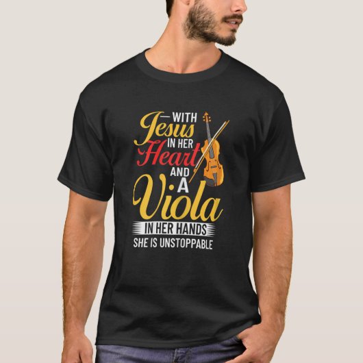 Viola Instrument Music Notes Player Lesson Beginne Tシャツ (正面)