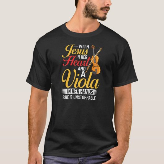 Viola Instrument Music Notes Player Lesson Beginne Tシャツ (正面)