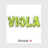 Viola Name Kiwi Design Aufkleber Sticker シール (シート)