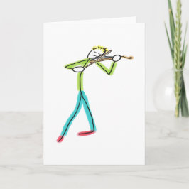 Viola Playing Stickman カード