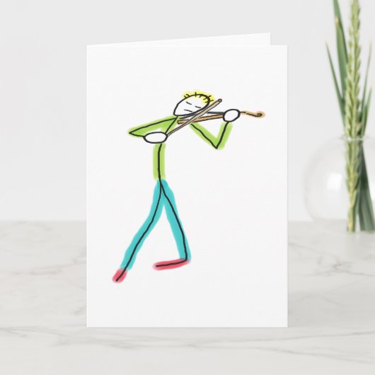 Viola Playing Stickman カード (正面)