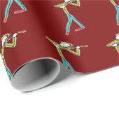 Viola Playing Stickman ラッピングペーパー (ロールコーナー)