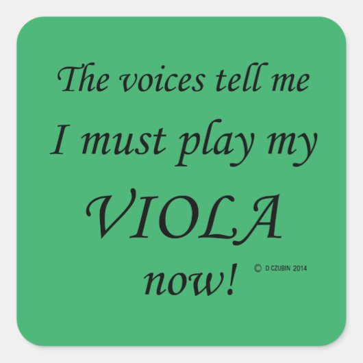 Viola VoicesがMust 遊 Squareステッカーを口にする スクエアシール (正面)