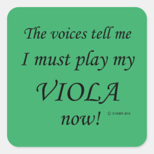 Viola VoicesがMust 遊 Squareステッカーを口にする スクエアシール