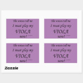 Viola Voices Must 遊 Rectangular Sticker 長方形シール (シート)