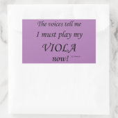 Viola Voices Must 遊 Rectangular Sticker 長方形シール (バッグ)