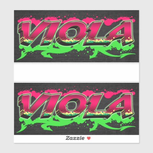 Viola Vorname Name Graffiti Aufkleber Sticker シール (シート)