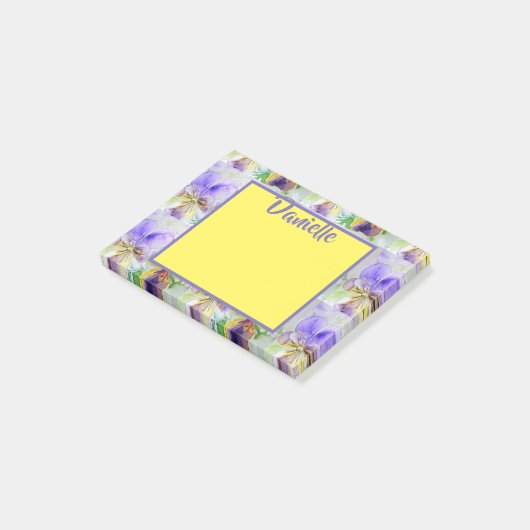 Viola Water Color Art女性名投稿It Notes ポストイット (アングル)
