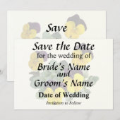 Violas Sorbet Yellow Jump Up セーブザデート (正面/裏面)