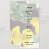 Violas Sorbet Yellow Jump Up メニュー (正面/裏面)