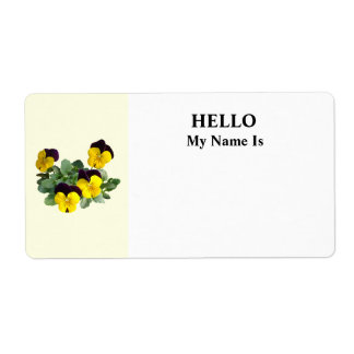 Violas Sorbet Yellow Jump Up ラベル