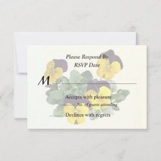 Violas Sorbet Yellow Jump Up 出欠カード