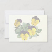 Violas Sorbet Yellow Jump Up 出欠カード (裏面)