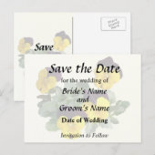 Violas Sorbet Yellow Jump Up 案内ポストカード (正面/裏面)