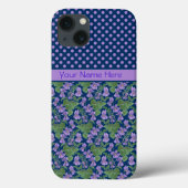 Violetと水玉模様iPhone 6ケースXtreme Case Case-Mate iPhoneケース (裏面)