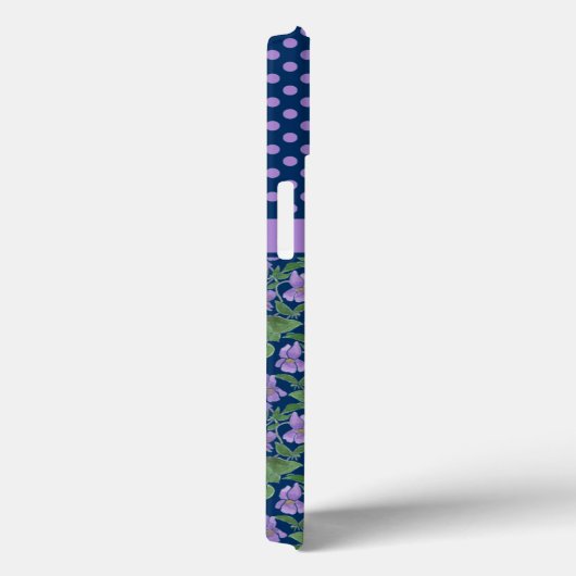 Violetと水玉模様iPhone 6ケースXtreme Case Case-Mate iPhoneケース (裏面 / 右)