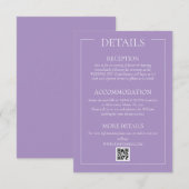 Violetのフォーマル詳細エンクロージャカード エンクロージャーカード (正面/裏面)