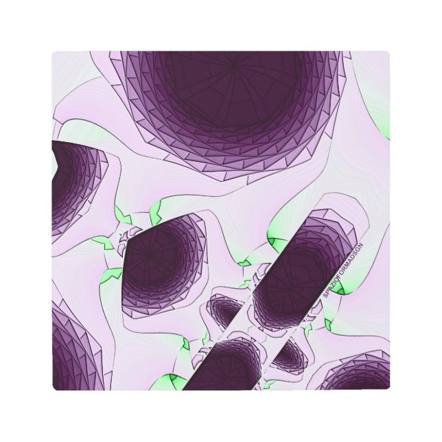Violetの色の陰で メタルプリント (正面)
