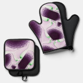 Violetの色の陰で 鍋つかみ&鍋敷きセット (正面/裏面)