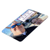 Violetエレガント Save the Date Flexible Photo Magnet マグネット (左側)