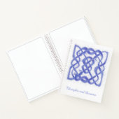 VIOLETケルト結び目模様8.5x11スパイラルノートブック ノートブック (内部)