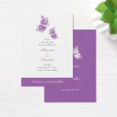 Violetシンプル Butterfly日付のミニを結婚保存 (デスク)