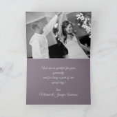 VioletバラPHOTO Thank You サンキューカード (内部)