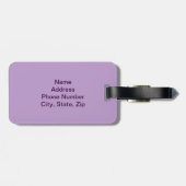 Violetファンタジーカスタムフローララゲージタグ ラゲッジタグ (裏面横)