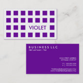 VIOLET (モダン正方形) 名刺 (正面/裏面)