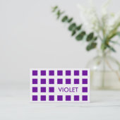 VIOLET (モダン正方形) 名刺 (スタンド正面)