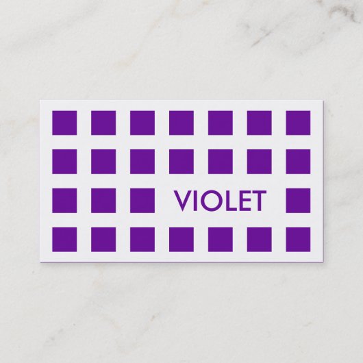 VIOLET (モダン正方形) 名刺 (正面)