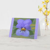 Violet 考える Of Youカード(大プリント) カード (黄色い花)