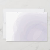 Violet 3かわいい動物のマスク仮想ベビーシャワー 招待状 (裏面)