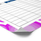 Violet 70年代のスタイリングのタイムポスター ポスター (角)