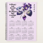 Violet & Amethyst February Verse – 2026 Full-Year  プランナー手帳 (正面)