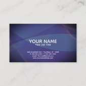 Violet and Blue Abstract Generic Adaptable 名刺 (正面)