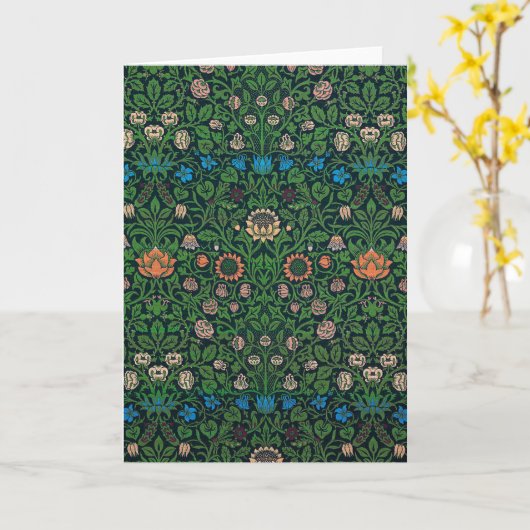 Violet and Columbine, William Morris カード (黄色い花)