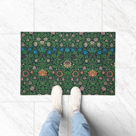 Violet and Columbine, William Morris ドアマット (室内)