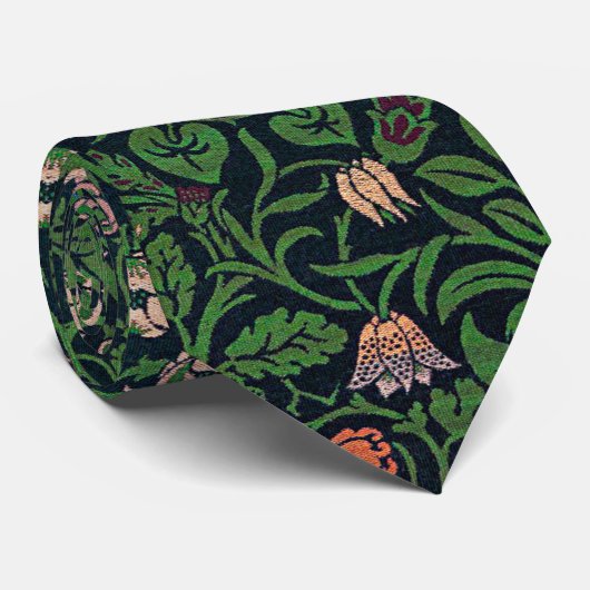 Violet and Columbine, William Morris ネクタイ (ロール)