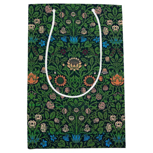 Violet and Columbine, William Morris ミディアムペーパーバッグ (正面)