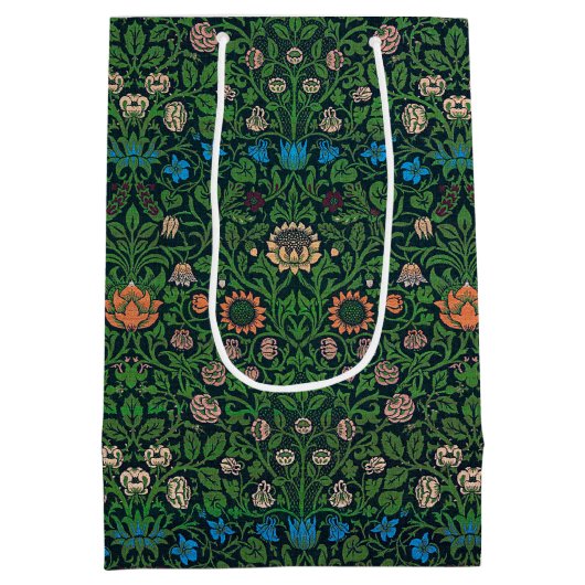 Violet and Columbine, William Morris ミディアムペーパーバッグ (裏面)